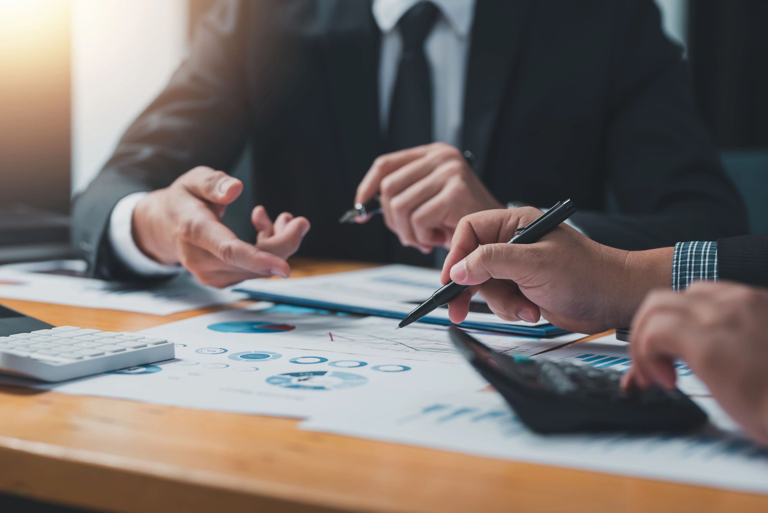 finance consulting business meeting