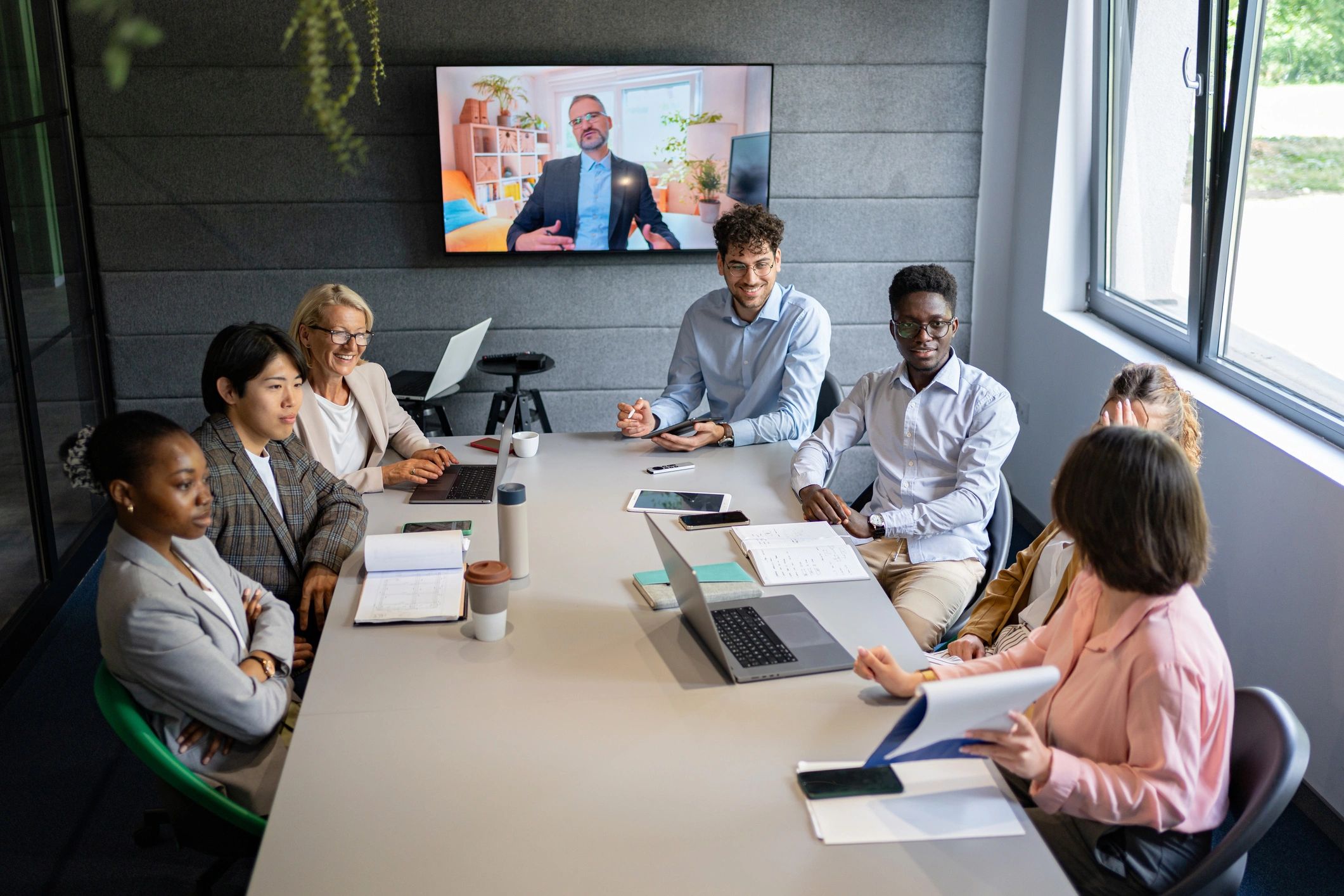 business team video call